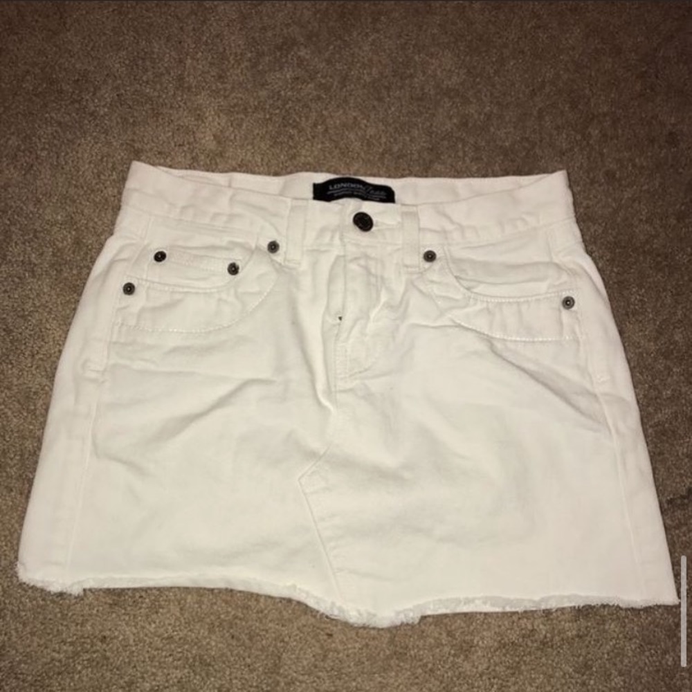 white skirt